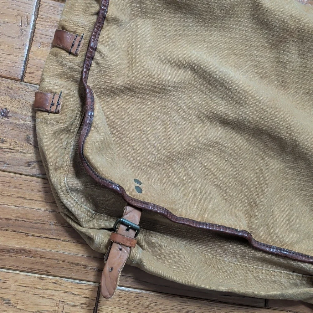 Old Navy Surplus Gear Vintage Brown Canvas Large Messenger Bag